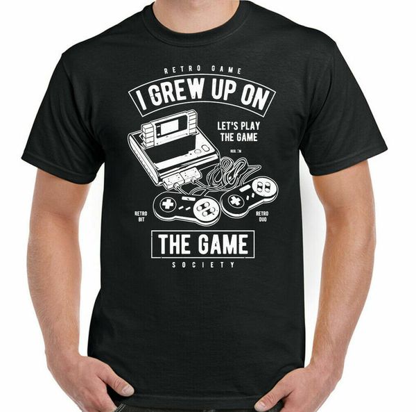 Gaming t-shirt I grew up in the game mens funny retro video zx spectrum, White;black
Gaming t-shirt I grew up in the game mens funny retro video zx spectrum, White;black