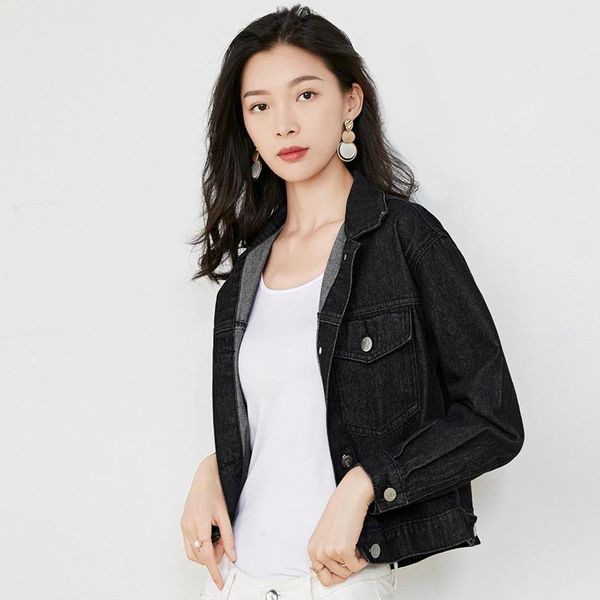 women short mini denim jacket female black slim casual long sleeve light blue outwear thin jackets women's, Black;brown
women short mini denim jacket female black slim casual long sleeve light blue outwear thin jackets women's, Black;brown