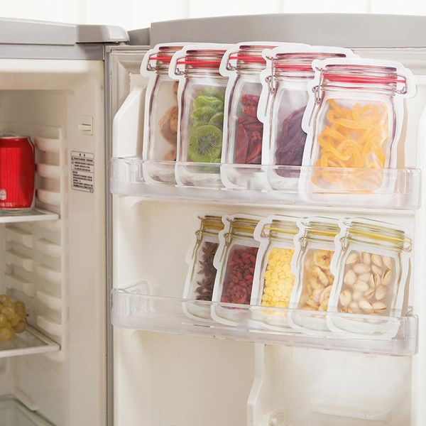 storage bags 1 set mason jar food containers reusable grade pe zipper sealed bag nuts candy cookies seal fresh wrap
storage bags 1 set mason jar food containers reusable grade pe zipper sealed bag nuts candy cookies seal fresh wrap