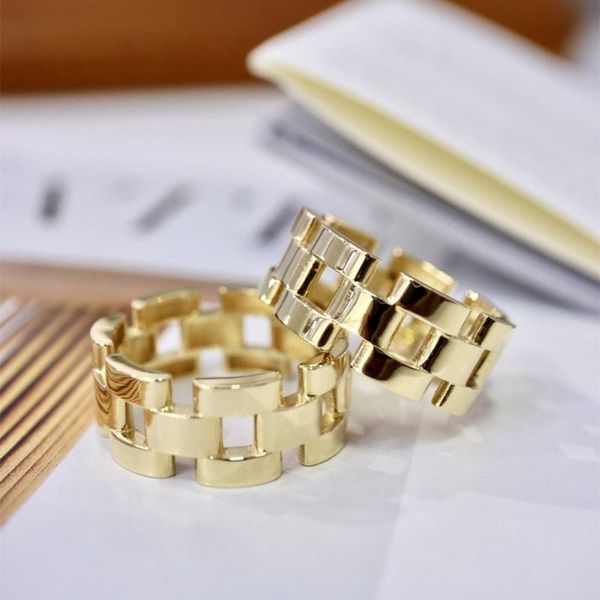 cluster rings 18k gold ring solid yellow jewelry(au750)ins designer chain minimalist style bread personality wedding lady, Golden;silver
cluster rings 18k gold ring solid yellow jewelry(au750)ins designer chain minimalist style bread personality wedding lady, Golden;silver