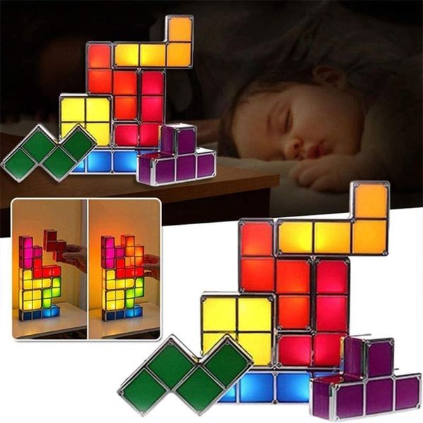 night lights diy tetris puzzle light stackable led desk lamp 7 pcs magic blocks puzzles toy induction interlocking 3d gift
night lights diy tetris puzzle light stackable led desk lamp 7 pcs magic blocks puzzles toy induction interlocking 3d gift