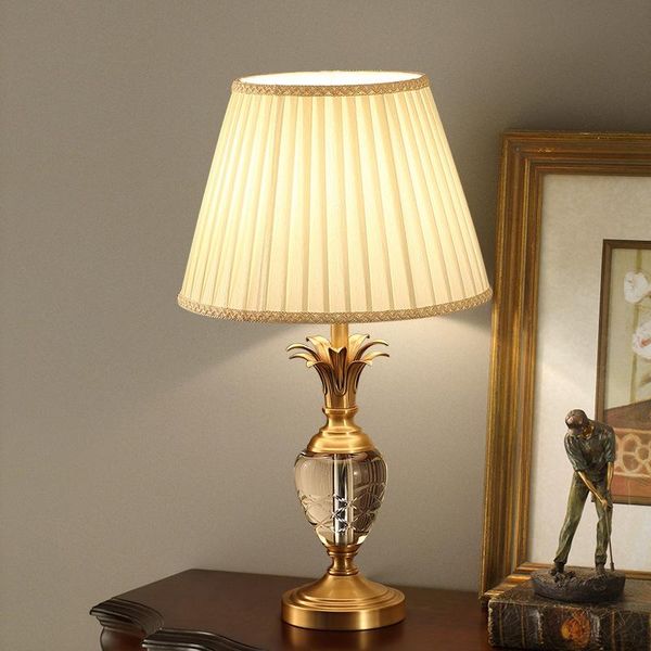 table lamps all copper solid pineapple crystal lamp high-grade light luxury living room study creative bedroom warm bedside
table lamps all copper solid pineapple crystal lamp high-grade light luxury living room study creative bedroom warm bedside