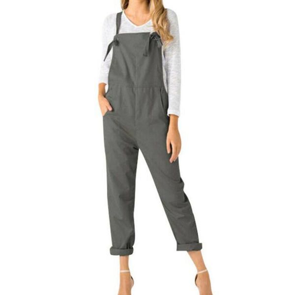 women's pants & capris women pocket loose wide leg solid color casual fashion jumpsuit overall long trousers, Black;white
women's pants & capris women pocket loose wide leg solid color casual fashion jumpsuit overall long trousers, Black;white