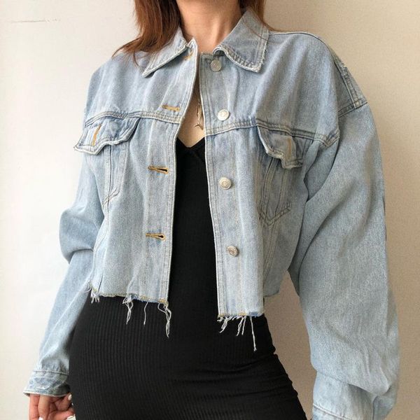 women's jackets womengaga slim loose fashionable cotton washed water for old ragged edges ultra-short lapel denim jacket woman w3ok, Black;brown
women's jackets womengaga slim loose fashionable cotton washed water for old ragged edges ultra-short lapel denim jacket woman w3ok, Black;brown