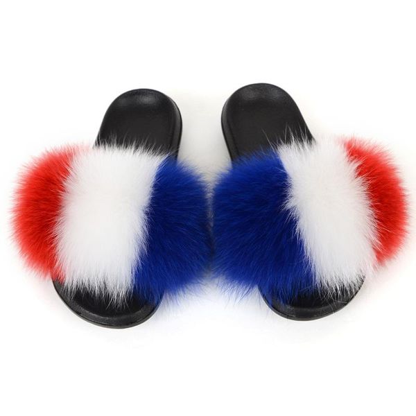 striped rianbow colors real fur slides women's summer home furry slippers indoor flat comfort eva flip flops, Black
striped rianbow colors real fur slides women's summer home furry slippers indoor flat comfort eva flip flops, Black