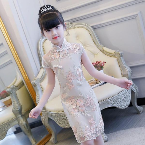 girl's dresses kids slim fit dress modern qipao cheongsam traditional chinese style clothing piano guzheng princess lacemesh flower, Red;yellow
girl's dresses kids slim fit dress modern qipao cheongsam traditional chinese style clothing piano guzheng princess lacemesh flower, Red;yellow