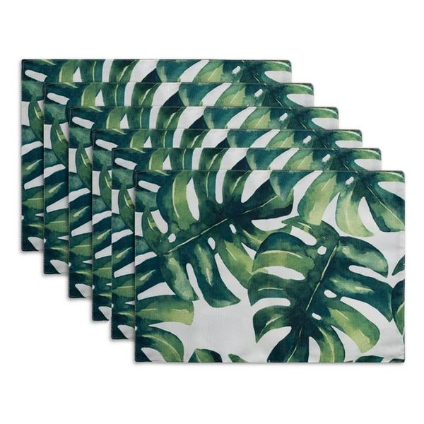 mats & pads placemat american green tropical plant nordic western daily quality placemat-6 piece set-abux
mats & pads placemat american green tropical plant nordic western daily quality placemat-6 piece set-abux