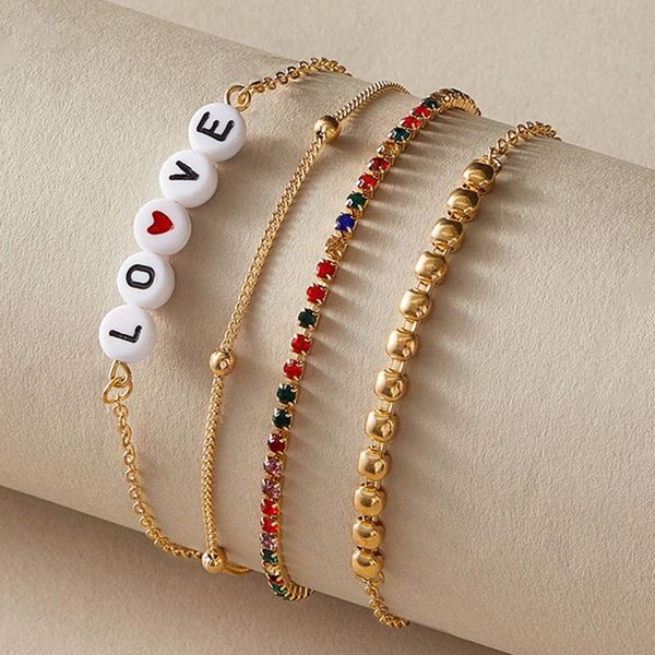 huatang boho acrylic bead letter love charms bracelet set for women multilayer colorful tennis crystal adjustable cuff jewelry charm bracele, Golden;silver
huatang boho acrylic bead letter love charms bracelet set for women multilayer colorful tennis crystal adjustable cuff jewelry charm bracele, Golden;silver