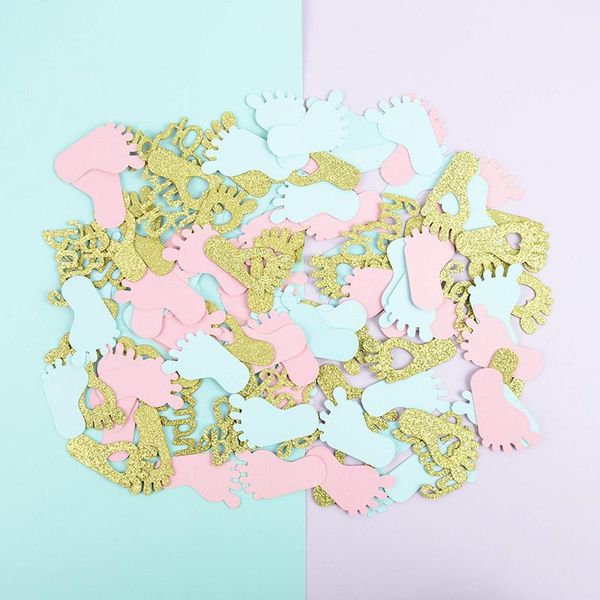 party decoration 100-200pcs/lot gender reveal footprint confetti baby shower diy boy girl birthday throwing table decor
party decoration 100-200pcs/lot gender reveal footprint confetti baby shower diy boy girl birthday throwing table decor