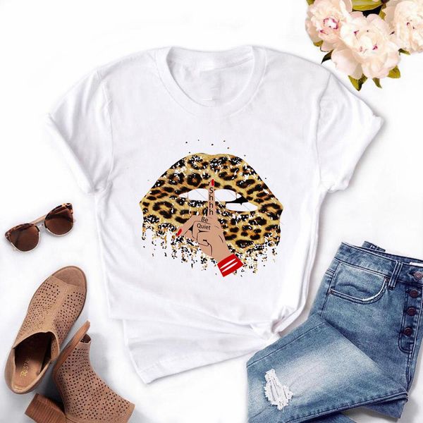 leopard pattern women is fashion word 3d printing short slim-fit t-shirt summer casual round neck short short-sleeved t-shirt, White
leopard pattern women is fashion word 3d printing short slim-fit t-shirt summer casual round neck short short-sleeved t-shirt, White