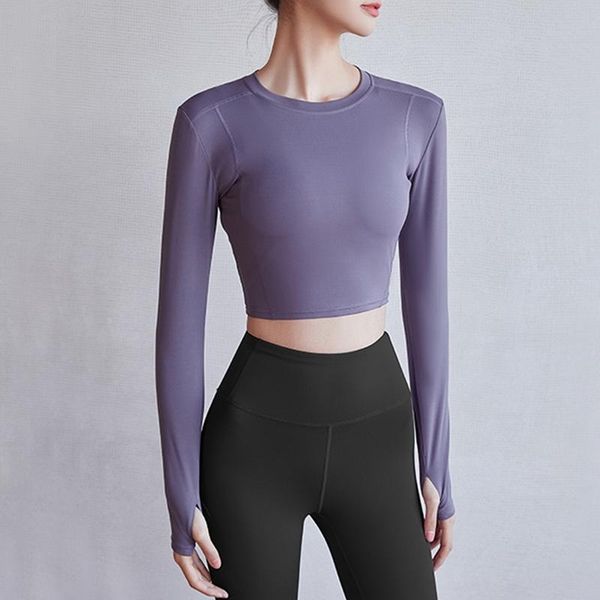 women's t-shirt women long sleeve t-shirts exposed navel fitness quick dry gym sport crop solid sports shirts femme, White
women's t-shirt women long sleeve t-shirts exposed navel fitness quick dry gym sport crop solid sports shirts femme, White