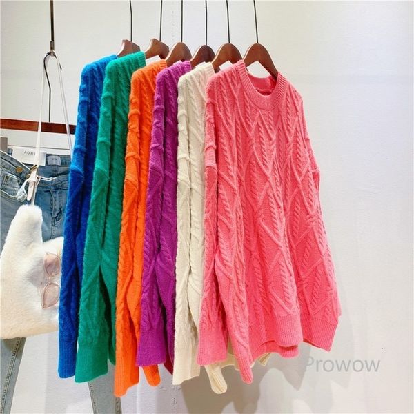 knits bright candy twist knit women long oversized fashion knitwear classic timeless sweater lazy oaf, White
knits bright candy twist knit women long oversized fashion knitwear classic timeless sweater lazy oaf, White
