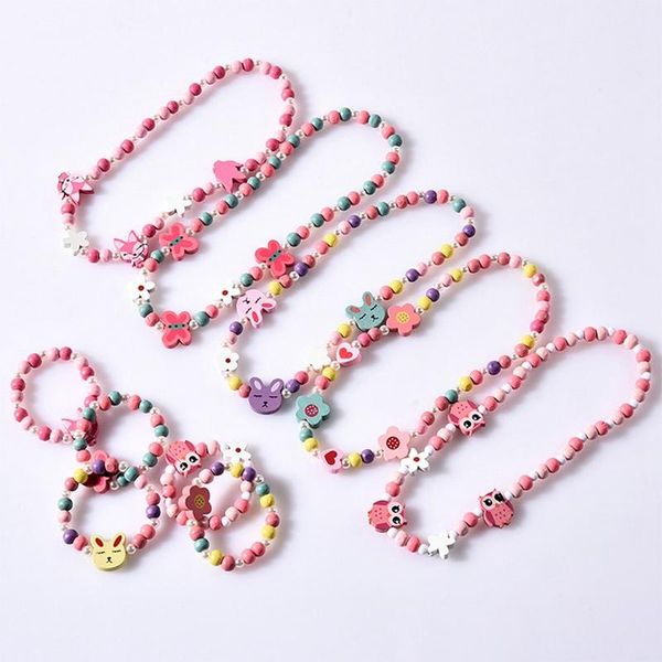 earrings & necklace cartoon animal flower wood beads girls jewelry set kids children bracelet birthday party, Silver
earrings & necklace cartoon animal flower wood beads girls jewelry set kids children bracelet birthday party, Silver