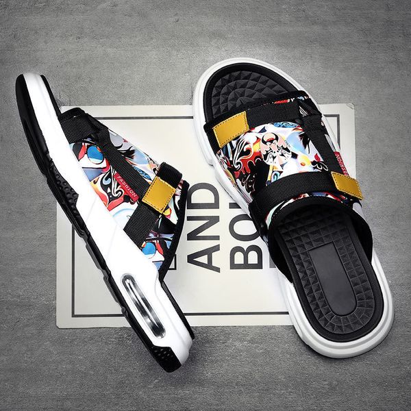 brand slippers driving slippers fashion wear out trend summer outdoor men's sandals net red re0c, Black
brand slippers driving slippers fashion wear out trend summer outdoor men's sandals net red re0c, Black