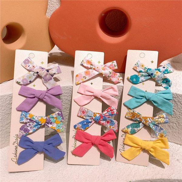 hair accessories 4 pcs korean children's simple small fresh floral fabric bow duckbill clip sweet girl princess fashion hairpins, Slivery;white
hair accessories 4 pcs korean children's simple small fresh floral fabric bow duckbill clip sweet girl princess fashion hairpins, Slivery;white
