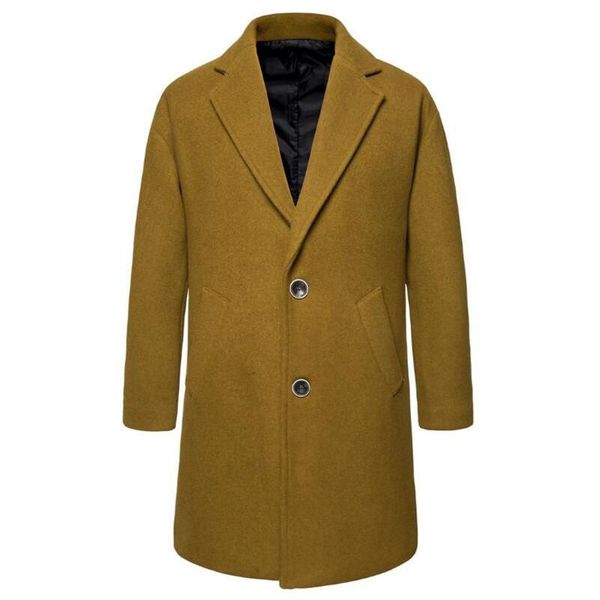 men's wool & blends fall and winter 2021 medium long korean edition slim fabric jacket fashion pure leisure overcoat yf06, Black
men's wool & blends fall and winter 2021 medium long korean edition slim fabric jacket fashion pure leisure overcoat yf06, Black