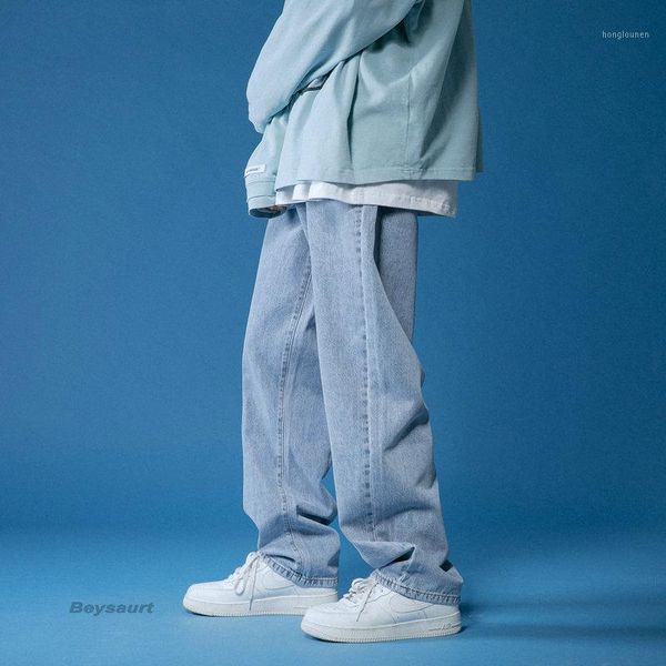 men's jeans spring wide-leg fashion casual korean men streetwear loose hip-hop straight denim trousers mens -2xl, Blue
men's jeans spring wide-leg fashion casual korean men streetwear loose hip-hop straight denim trousers mens -2xl, Blue