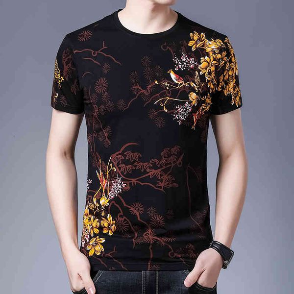 men's polos flowers bird printed tee shirt homme slim fit summer spring fashion pullover for men tshirt chompas dx25, White;black
men's polos flowers bird printed tee shirt homme slim fit summer spring fashion pullover for men tshirt chompas dx25, White;black
