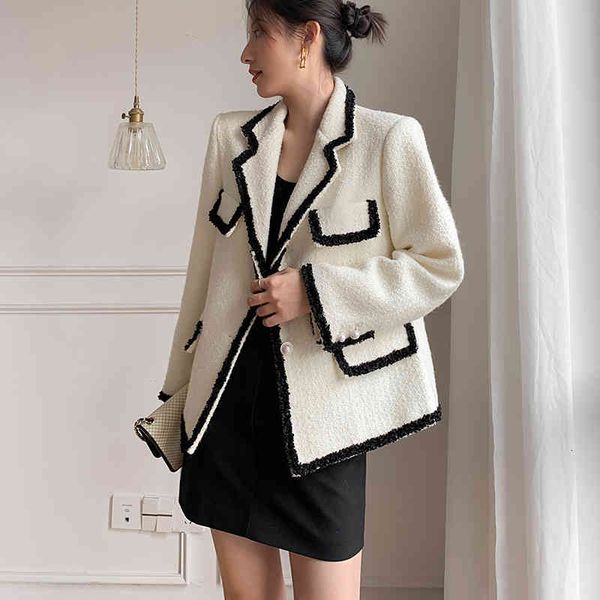 blazers female fashion lady shreds sleeve tweed jacket outerwear chic blazer, White;black
blazers female fashion lady shreds sleeve tweed jacket outerwear chic blazer, White;black