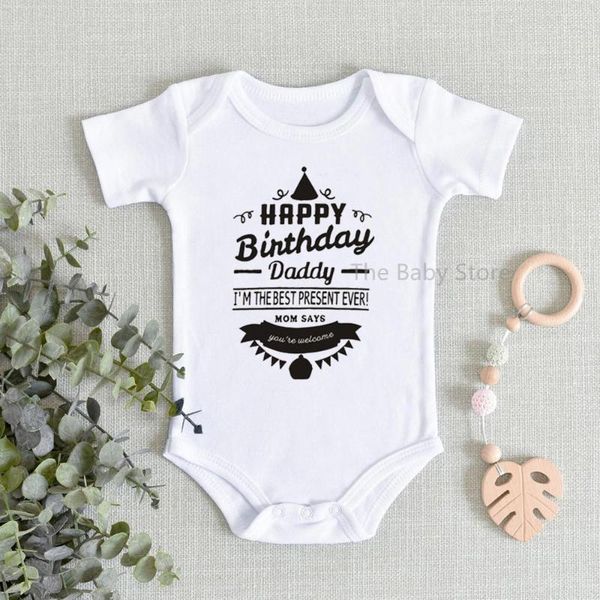 rompers happy birthday daddy printed baby romper cotton infant body short sleeve clothing jumpsuit boy girl onesie 0-24m, Blue
rompers happy birthday daddy printed baby romper cotton infant body short sleeve clothing jumpsuit boy girl onesie 0-24m, Blue
