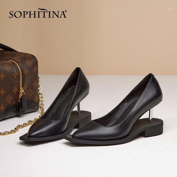 dress shoes bescone pumps woman genuine leather solid shallow pointed toe high wedge strange heel lady bm8341, Black
dress shoes bescone pumps woman genuine leather solid shallow pointed toe high wedge strange heel lady bm8341, Black