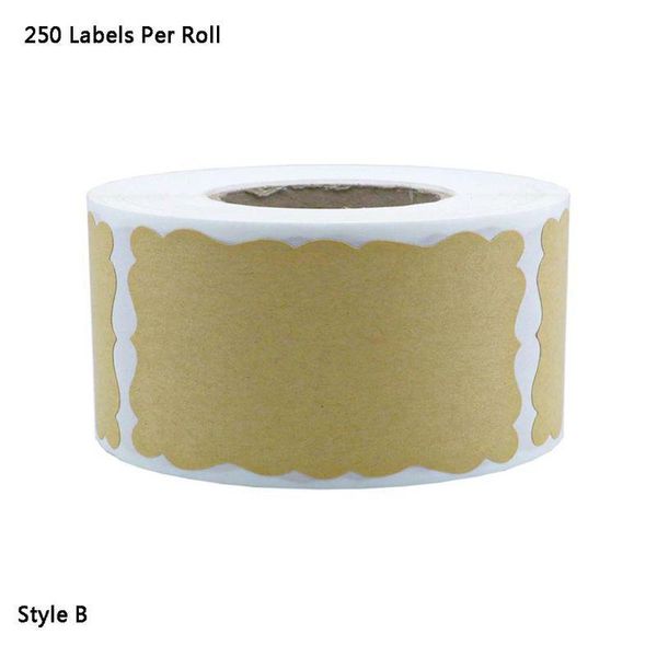gift wrap 250pcs/roll diy blank kraft label handmade baking seal stickers tag for jar t5eb
gift wrap 250pcs/roll diy blank kraft label handmade baking seal stickers tag for jar t5eb