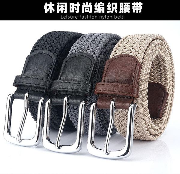 belts 3.4cm canvas elastic waist / men's and women's needle buckle belt young students' woven, Black;brown
belts 3.4cm canvas elastic waist / men's and women's needle buckle belt young students' woven, Black;brown