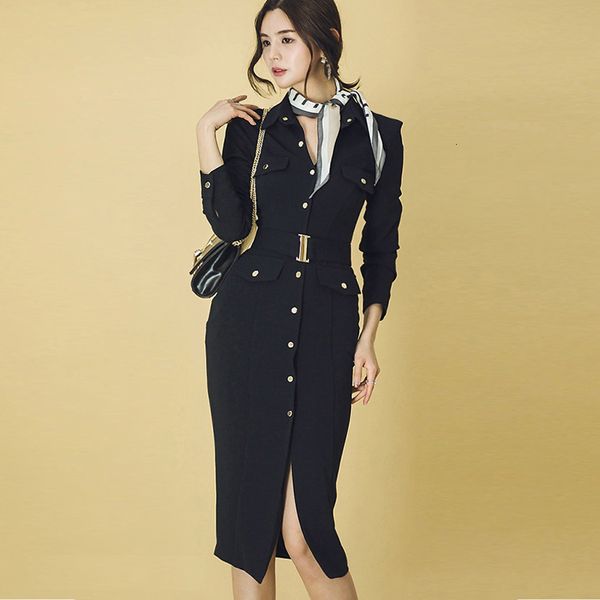 arrival spring midi fashion ladies'party professional temperament long single-breasted thin black dress belt, Black;gray
arrival spring midi fashion ladies'party professional temperament long single-breasted thin black dress belt, Black;gray