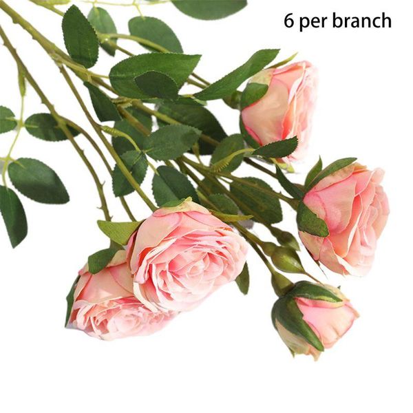 other accessories 6 heads artificial silky rose flowers fake green leaves vintage bridal wddding bouquet home garden party decoration w0ya, White
other accessories 6 heads artificial silky rose flowers fake green leaves vintage bridal wddding bouquet home garden party decoration w0ya, White
