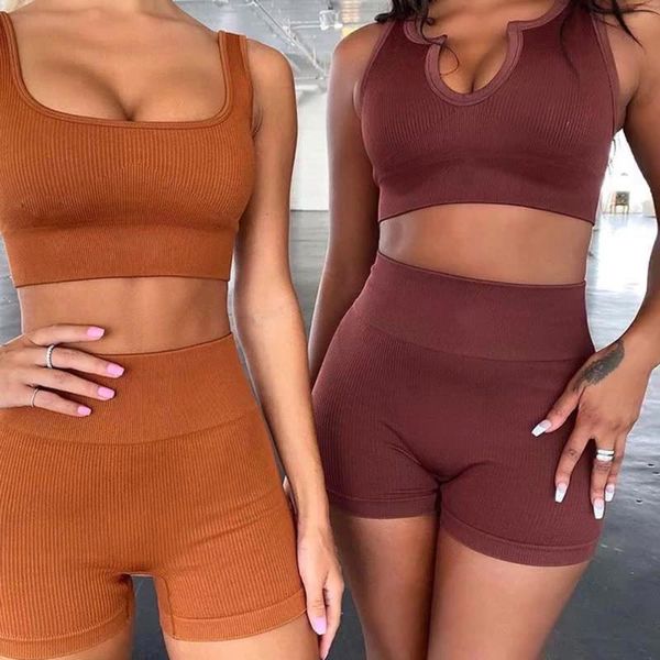 yoga set for women seamless 2pcs u neck & square bra short sport running gym workout clothing outfit sportwear 
yoga set for women seamless 2pcs u neck & square bra short sport running gym workout clothing outfit sportwear