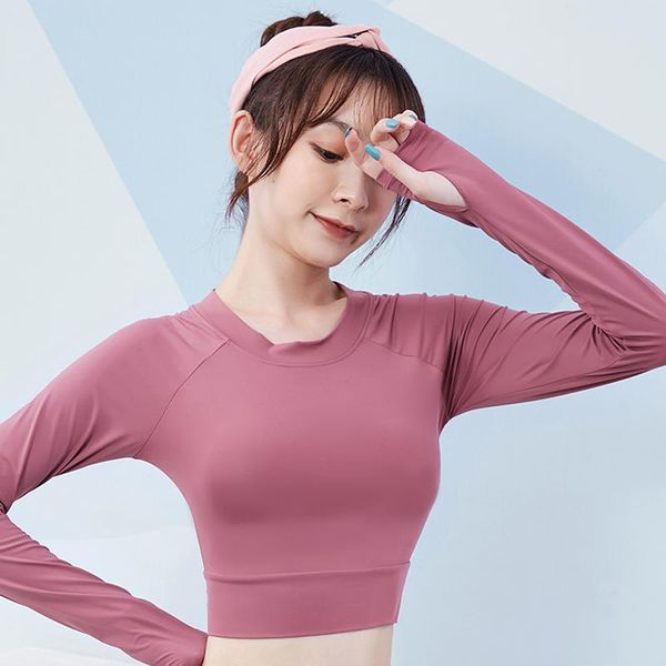 yoga outfits women's autumn and winter morning running dance training blouse long-sleeved quick-drying wear sports top, White;red
yoga outfits women's autumn and winter morning running dance training blouse long-sleeved quick-drying wear sports top, White;red