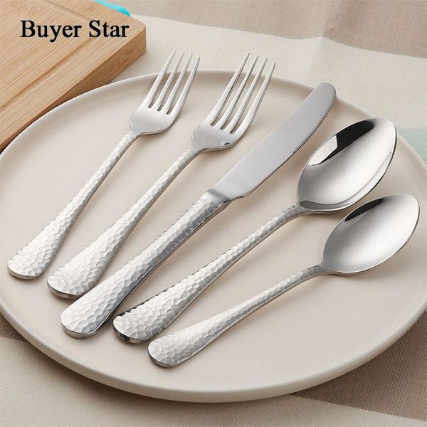 buyer star 18/10 flatware set stainless steel cutlery dinner service include knife fork spoon anti skid handle silverware sets
buyer star 18/10 flatware set stainless steel cutlery dinner service include knife fork spoon anti skid handle silverware sets