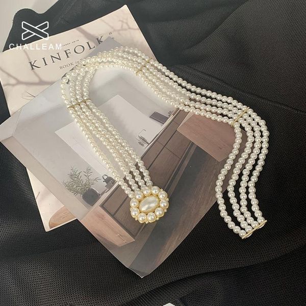 belts women pearls belt fashion elegant rhinestones crystal elastic chain for dress designer waist strap 159, Black;brown
belts women pearls belt fashion elegant rhinestones crystal elastic chain for dress designer waist strap 159, Black;brown