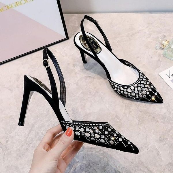 sandals for women 2021 summer pointed toe rhinestone stiletto high heels hollow roman outdoor casual dress women's, Black
sandals for women 2021 summer pointed toe rhinestone stiletto high heels hollow roman outdoor casual dress women's, Black