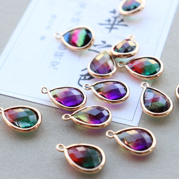wholesale gradient colorful faceted tear drop gemstone charm small pendant for necklace bracelet making, Bronze;silver
wholesale gradient colorful faceted tear drop gemstone charm small pendant for necklace bracelet making, Bronze;silver