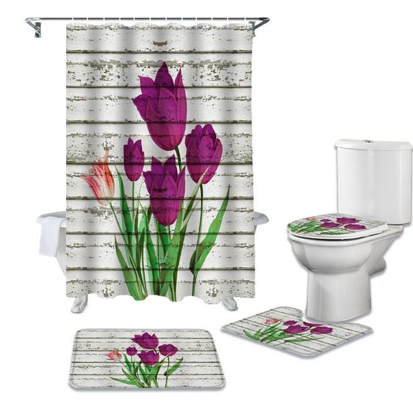 tulip flower on wooden board shower curtain set for bathroom bath mat rug carpet toilet lid cover bathtub home decor gift curtains
tulip flower on wooden board shower curtain set for bathroom bath mat rug carpet toilet lid cover bathtub home decor gift curtains
