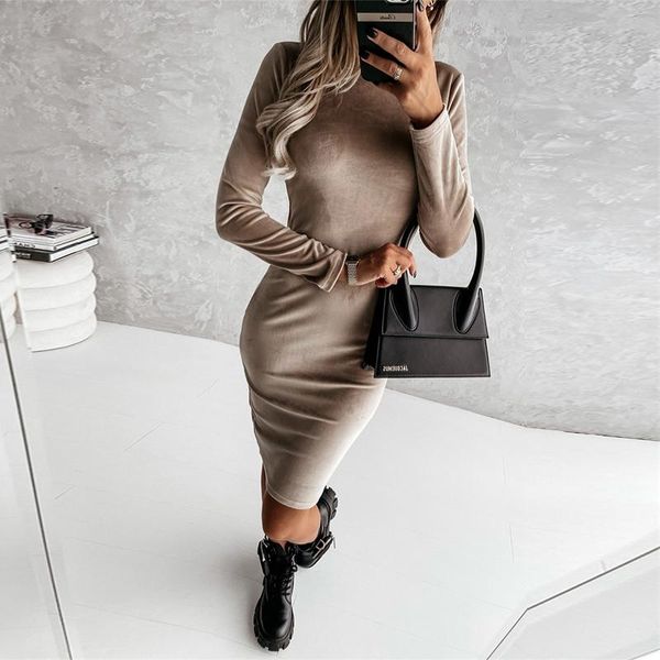 casual dresses spring autumn solid soft velvet party dress women slim bodycon mini pencil office lady long sleeve o neck, Black;gray
casual dresses spring autumn solid soft velvet party dress women slim bodycon mini pencil office lady long sleeve o neck, Black;gray