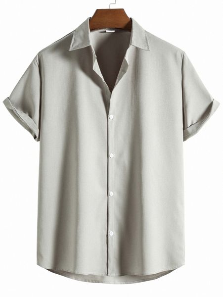men high low hem satin shirt o60t#, White;black