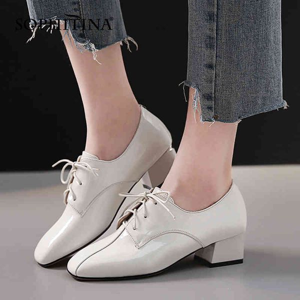sophitina cow leather women's shoes trendy square toe thick-heeled lady shoes deep mouth cross-tied spring female pumps ao527 210513, Black
sophitina cow leather women's shoes trendy square toe thick-heeled lady shoes deep mouth cross-tied spring female pumps ao527 210513, Black