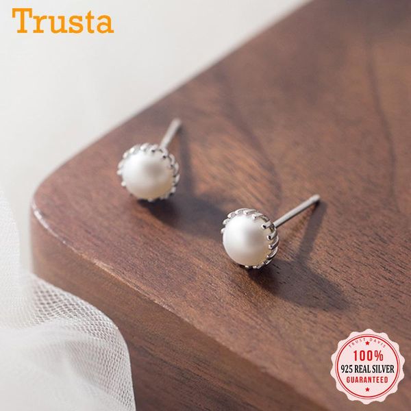 trustdavis real 925 sterling silver fashion temperament sweet round pearl stud earrings for women party fine s925 jewelry ds1170, Golden;silver
trustdavis real 925 sterling silver fashion temperament sweet round pearl stud earrings for women party fine s925 jewelry ds1170, Golden;silver