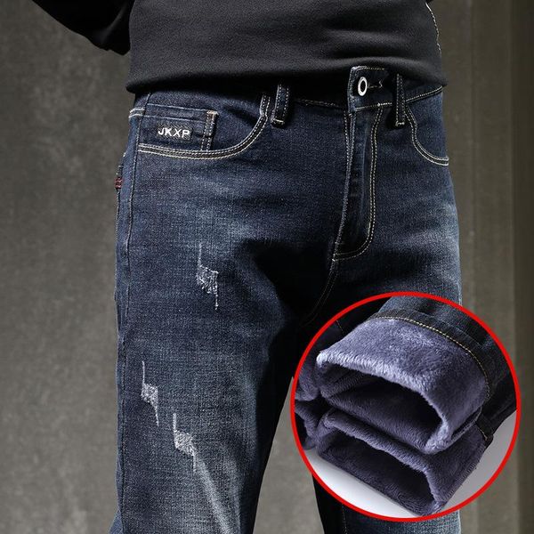 men's jeans winter warm fleece skinny stretch casual slim thick cotton denim soft black blue brand pants trousers male
men's jeans winter warm fleece skinny stretch casual slim thick cotton denim soft black blue brand pants trousers male