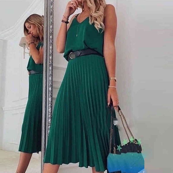 dresses women elegant v-neck party spaghetti strap pleated female plus size casual sleeveless solid beach es vestidos 8d6d gxh6, Black;gray
dresses women elegant v-neck party spaghetti strap pleated female plus size casual sleeveless solid beach es vestidos 8d6d gxh6, Black;gray