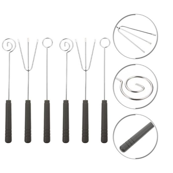 forks 6pcs chocolate dipping tool cheese fondue tools candy fork kitchen