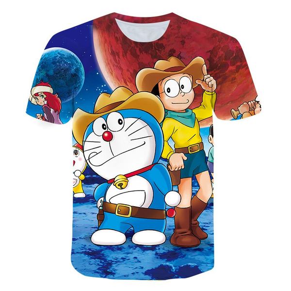 t-shirts 3d children's t-shirt summer doraemon cute and interesting anime short-sleeved o-neck slim 4t-14t baby clothing, Blue
t-shirts 3d children's t-shirt summer doraemon cute and interesting anime short-sleeved o-neck slim 4t-14t baby clothing, Blue