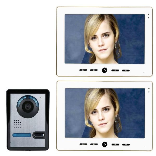 10" inch video door phone doorbell intercom kit 1-camera 2-monitor night vision phones
10" inch video door phone doorbell intercom kit 1-camera 2-monitor night vision phones