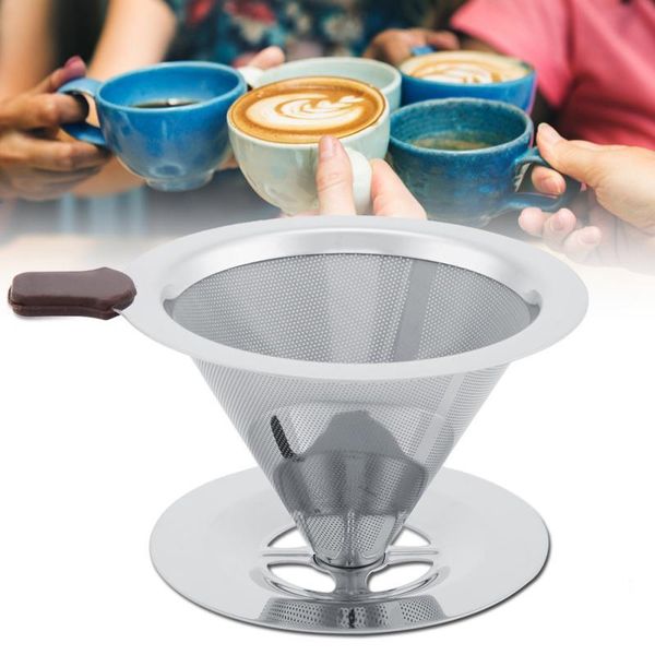 coffee filters filter funnel metal mesh tea reusable double layer brew dripper with cup stand
coffee filters filter funnel metal mesh tea reusable double layer brew dripper with cup stand