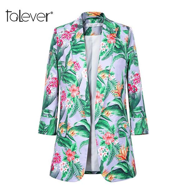 women's suits & blazers talever casual business blazer office lady leaf print slim ol formal jackets coat female autumn plus size, White;black
women's suits & blazers talever casual business blazer office lady leaf print slim ol formal jackets coat female autumn plus size, White;black