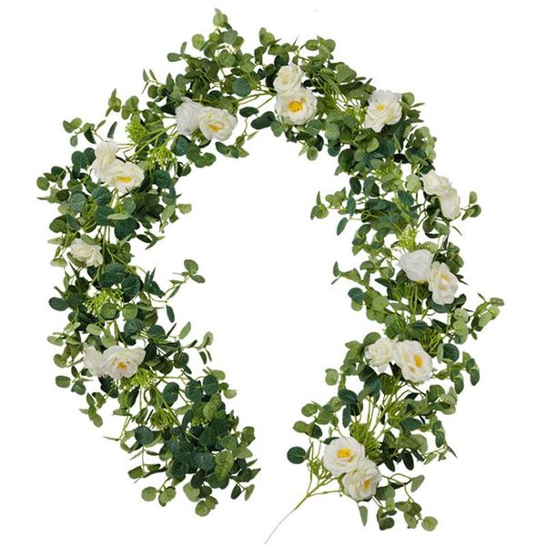 decorative flowers & wreaths eucalyptus garland with 20 white camellias 6.56 ft artificial floral vines for wedding table runner backdrop wa
decorative flowers & wreaths eucalyptus garland with 20 white camellias 6.56 ft artificial floral vines for wedding table runner backdrop wa