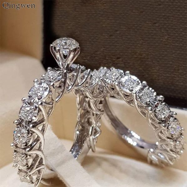 cluster rings qingwen couple fashion classic crystal wedding engagement for couples rhodium plated women jewelry ca4599, Golden;silver
cluster rings qingwen couple fashion classic crystal wedding engagement for couples rhodium plated women jewelry ca4599, Golden;silver