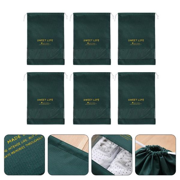 storage bags 6pcs non-woven shoes holder dust-proof organizer for travel